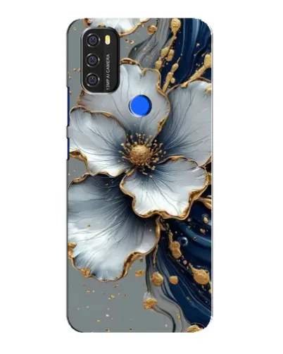 Чохол для Blackview A70 з картинкою «Біла квітка та золотий флюїд» Чохол для Blackview A70 з картинкою «Біла квітка та золотий флюїд»