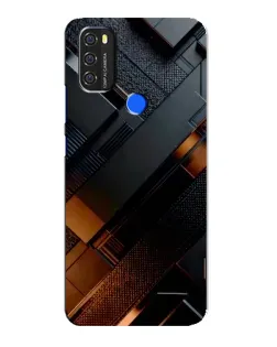 Чохол для Blackview A70 з картинкою «Чорні геометричні блоки» Чохол для Blackview A70 з картинкою «Чорні геометричні блоки»