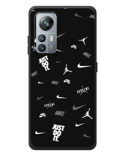 Чохол для Blackview A85 з картинкою «Nike Black Pattern»