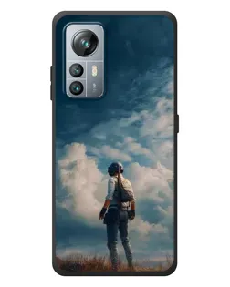 Чохол для Blackview A85 з картинкою «Герой PUBG на скелі»