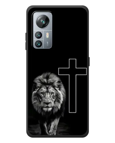 Чехол для Blackview A85 с картинкой «Лев и Крест»