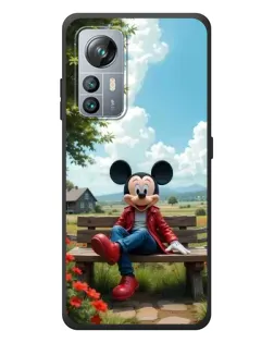Чехол для Blackview A85 с картинкой «Микки на скамейке»