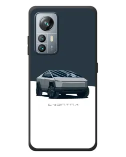 Чохол для Blackview A85 з картинкою «Сріблястий Cybertruck Tesla»