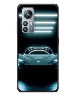 Чохол для Blackview A85 з картинкою «Tesla в неоні»