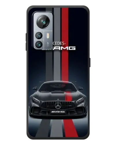 Чохол для Blackview A85 з картинкою «Mercedes — білий карбон»