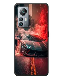 Чохол для Blackview A85 з картинкою «Lamborghini червоний дим»