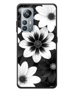 Чехол для Blackview A85 с картинкой «Монохромные астры»