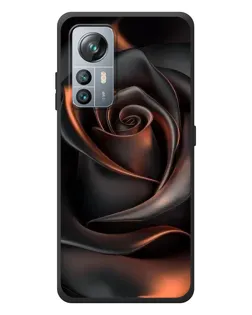 Чехол для Blackview A85 с картинкой «Шелковая черная роза»