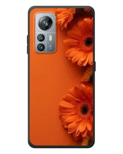 Чехол для Blackview A85 с картинкой «Оранжевые герберы»