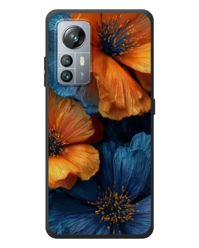 Чехол для Blackview A85 с картинкой «Яркая сине-оранжевая флора» Чехол для Blackview A85 с картинкой «Яркая сине-оранжевая флора»