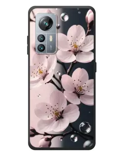Чехол для Blackview A85 с картинкой «Нежная сакура и капли»