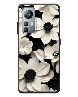 Чехол для Blackview A85 с картинкой «Объемные белые цветы»