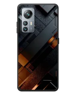 Чехол для Blackview A85 с картинкой «Черные геометрические блоки» Чехол для Blackview A85 с картинкой «Черные геометрические блоки»