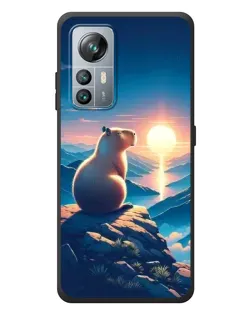 Чохол для Blackview A85 з картинкою «Захід сонця з капібарою»
