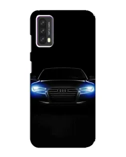 Чехол для Blackview A90 с картинкой «Audi в неоне»