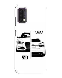 Чехол для Blackview A90 с картинкой «Audi — контрастный дизайн»