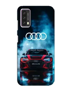 Чехол для Blackview A90 с картинкой «Audi Sport — неон»