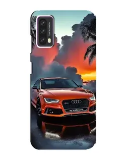 Чехол для Blackview A90 с картинкой «Audi — закат»