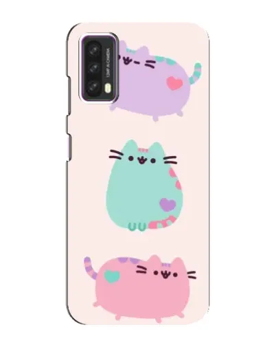 Чехол для Blackview A90 с картинкой «Pusheen трио»