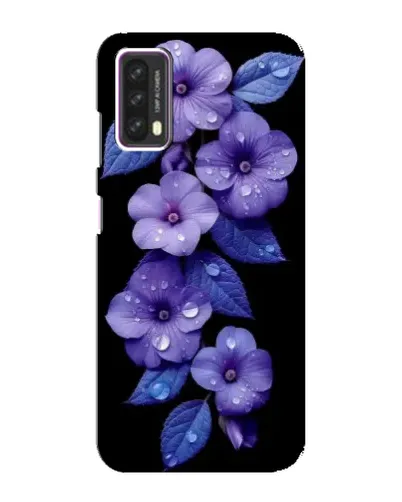 Чохол для Blackview A90 з картинкою «Фіолетові квіти з росою»