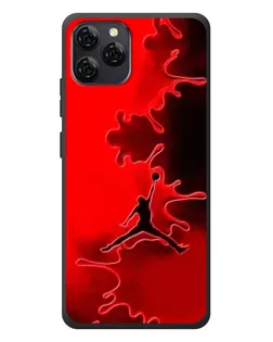 Чехол для Blackview A95 с картинкой «Jordan Red Smoke»