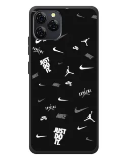 Чехол для Blackview A95 с картинкой «Nike Black Pattern»