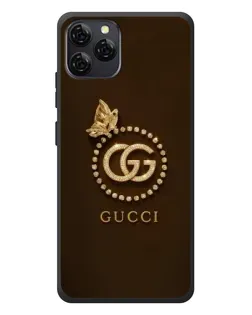 Чехол для Blackview A95 с картинкой «Gucci — золотая бабочка»