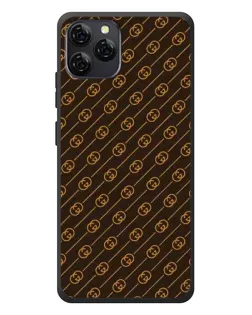 Чехол для Blackview A95 с картинкой «Gucci — золотые диагонали»