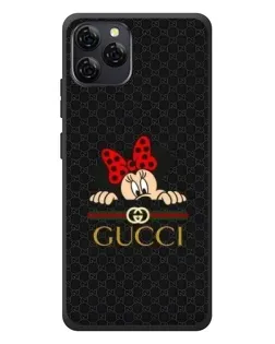 Чехол для Blackview A95 с картинкой «Минни Маус Gucci — черный»