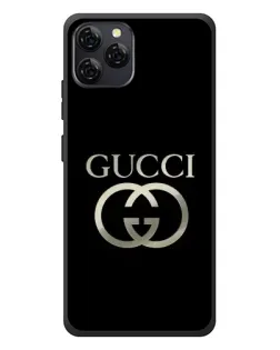 Чехол для Blackview A95 с картинкой «Gucci — золото на черном»