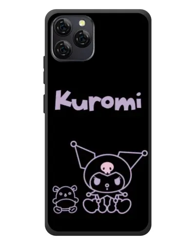 Чохол для Blackview A95 з картинкою «Kuromi — чорний мінімалізм»