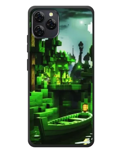 Чехол для Blackview A95 с картинкой «Minecraft лесной пейзаж»