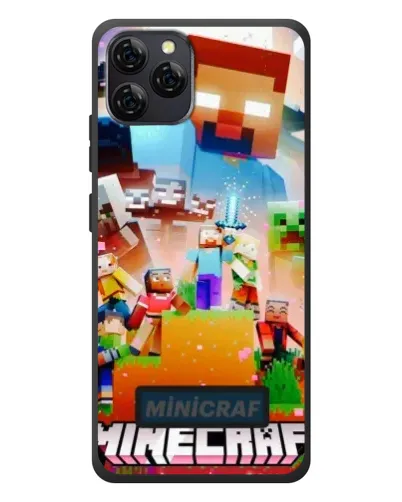 Чехол для Blackview A95 с картинкой «Minecraft герои игры»