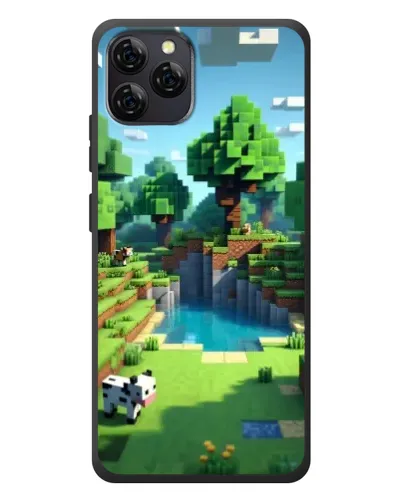 Чехол для Blackview A95 с картинкой «Minecraft летний день»