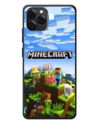 Чехол для Blackview A95 с картинкой «Minecraft классический мир»