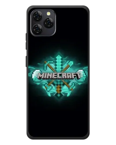 Чехол для Blackview A95 с картинкой «Minecraft Diamond лого»