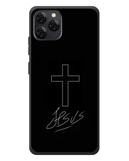 Чехол для Blackview A95 с картинкой «Графический крест Jesus»