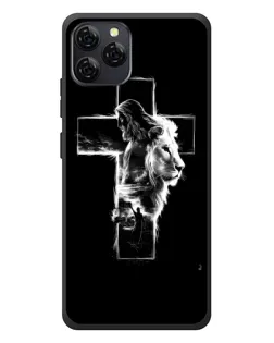 Чехол для Blackview A95 с картинкой «Сияющий крест Jesus»