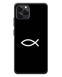 Чехол для Blackview A95 с картинкой «Символ рыбы Jesus»