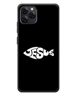 Чехол для Blackview A95 с картинкой «Рыба Jesus»