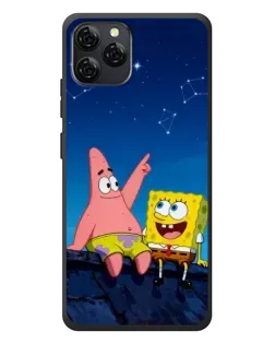 Чехол для Blackview A95 с картинкой «Губка Боб и Патрик ночью» Чехол для Blackview A95 с картинкой «Губка Боб и Патрик ночью»