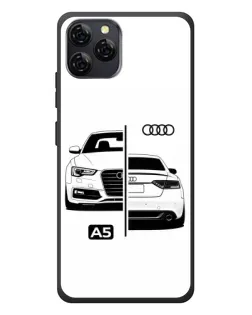 Чехол для Blackview A95 с картинкой «Audi — контрастный дизайн»