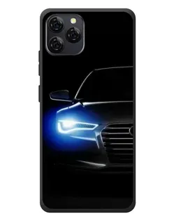 Чехол для Blackview A95 с картинкой «Неоновый взгляд Audi»