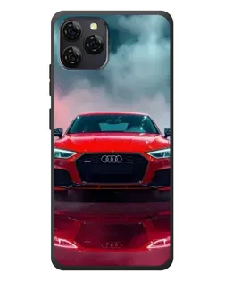Чехол для Blackview A95 с картинкой «Audi RS — красный стиль»