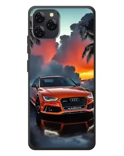 Чехол для Blackview A95 с картинкой «Audi — закат»