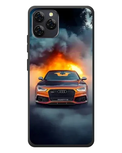 Чехол для Blackview A95 с картинкой «Audi в огненном дыму» Чехол для Blackview A95 с картинкой «Audi в огненном дыму»
