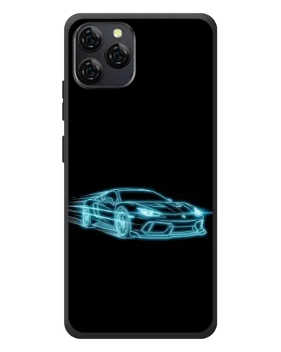 Чохол для Blackview A95 з картинкою «Неоновий контур Lamborghini»