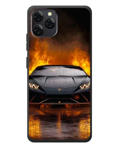 Чохол для Blackview A95 з картинкою «Lamborghini у вогні»