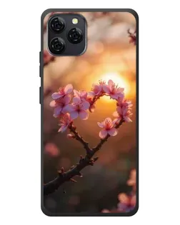 Чохол для Blackview A95 з картинкою «Рожевий цвіт сердечко на тлі заходу» Чохол для Blackview A95 з картинкою «Рожевий цвіт сердечко на тлі заходу»