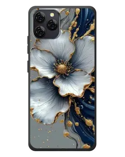 Чохол для Blackview A95 з картинкою «Біла квітка та золотий флюїд» Чохол для Blackview A95 з картинкою «Біла квітка та золотий флюїд»